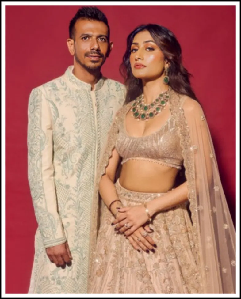 Yuzvendra Chahal and his wife Dhanashree Verma